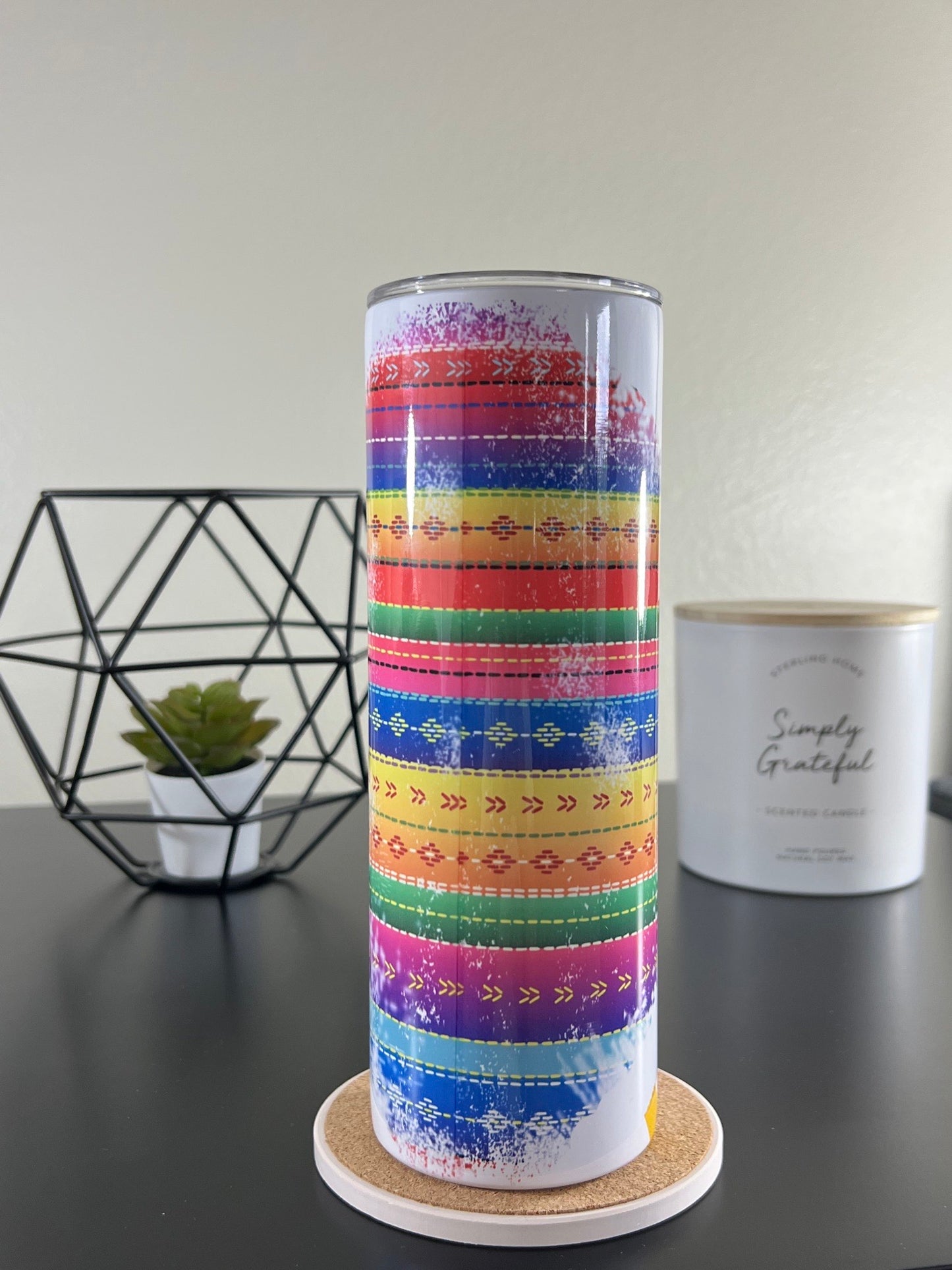 Mom Skinny Tumbler | Colorful Mother Travel Mug